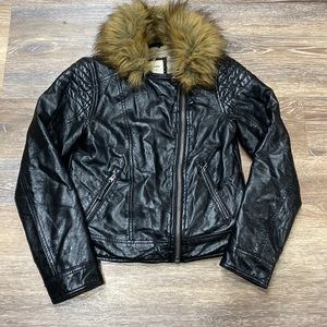 Faux leather jacket